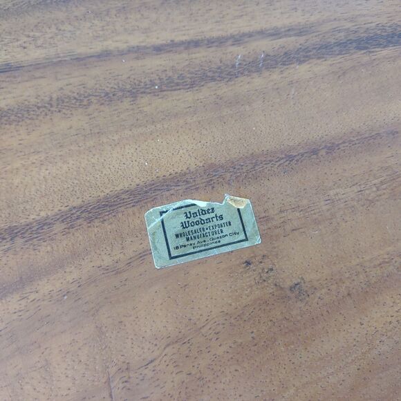 Vtg Blair Hawaii Honolulu Monkey Pod Wood Leaf Bowls 6pc Set 1960s Serving Tray - Picture 10 of 12